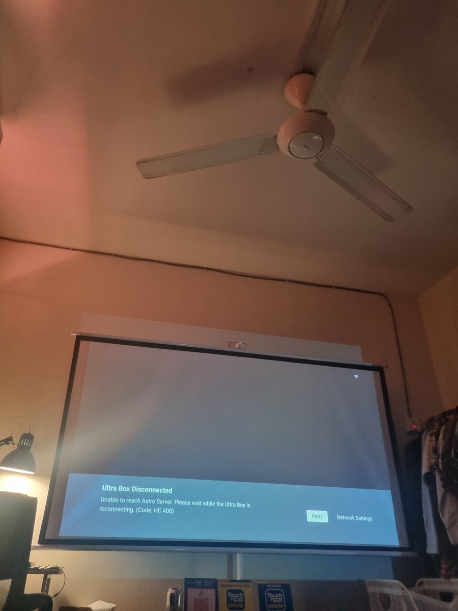 MuhamadAfiq98's tweet photo. Hi @astroonline your Ultra Box Disconnected unable to reach Astro Server with code HC 408. My internet is working normally on both LAN and WiFi. What is the problem? https://t.co/DkpUXLVFgk