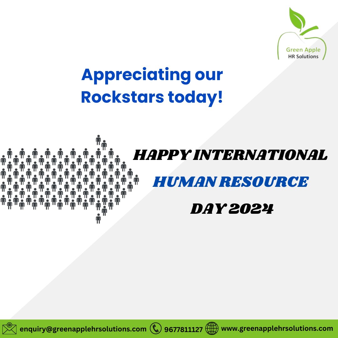 Happy International Human Resource Day 2024! 
#hr #hrday #greenapplehrsolutions #internationalday #humanresource