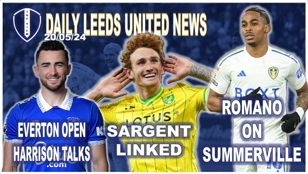 Todays Leeds United News youtu.be/YzSiNWbRpF4 - Sargent Linked - Harrison Everton Talks On - Llorente Could Return - Multiple Loanees Set For Return - Romano on Summerville #lufc #leeds #leedsunited #EFL #EPL #49ers