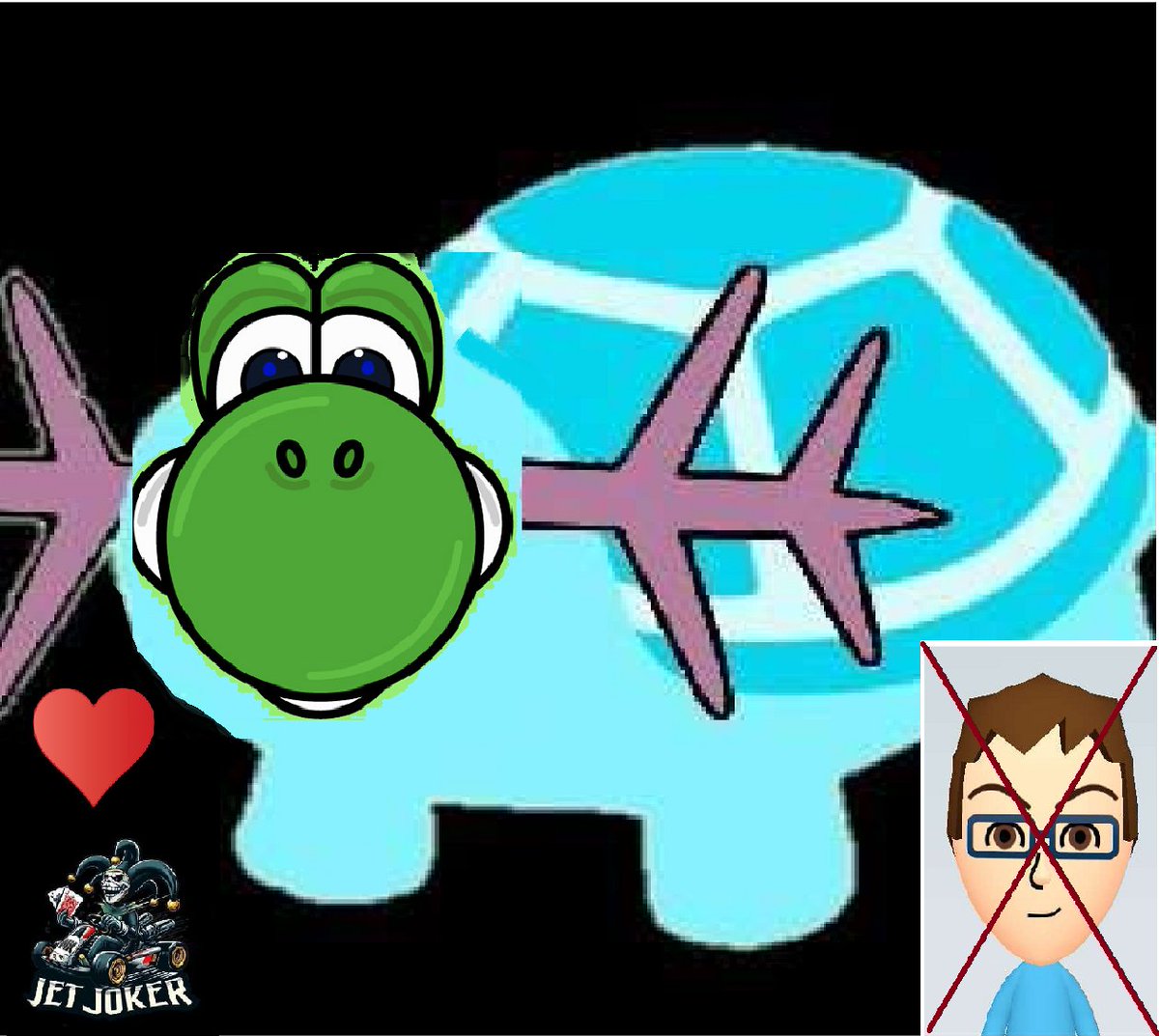 BrickUncle's tweet photo. I made a new logo for T̶u̶r̶b̶o̶ ̶̶S̶h̶e̶l̶l̶s̶Yoshi Nuggets, but the leader
 prefers the old, outdated, soul-less, AI generated one. Help me support this hand made post-modern masterpiece🙂 https://t.co/QnXedZifLz
