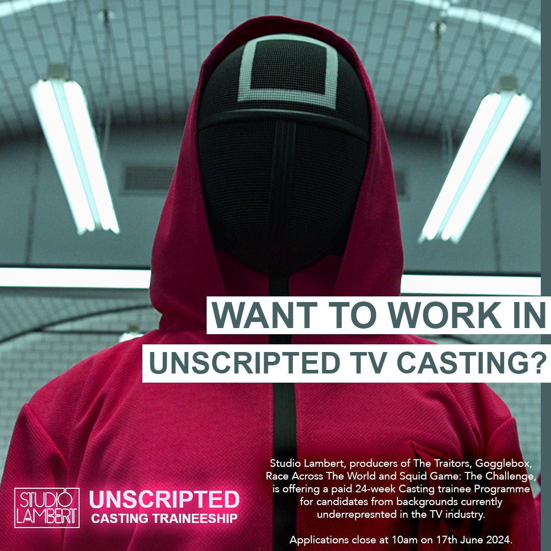 Want to work in Unscripted TV Casting?

Apply for our first Casting Traineeship Programme, a paid 24-week training programme at one of the UK’s leading production companies.

Apply here 👉 bit.ly/3ykon5i