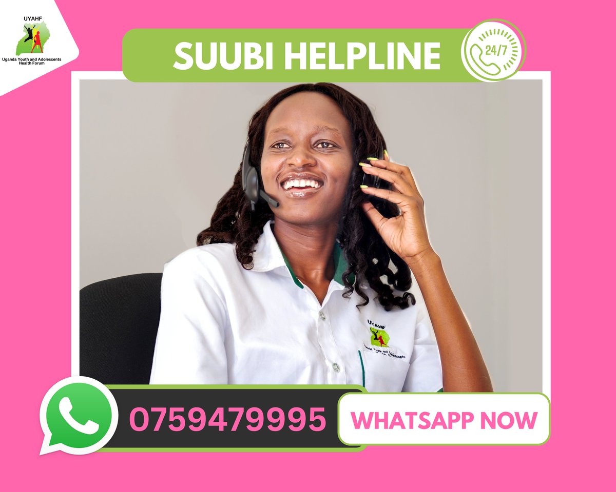 📢Important Notice: We would like to inform the public that our toll-free SUUBI HELPLINE (0800379995) is currently off due to system integration into our CALL CENTER. For now, please feel free to continue reaching out through: SUUBI WHATSAPP or 💬TEXT on +256 759479995 for