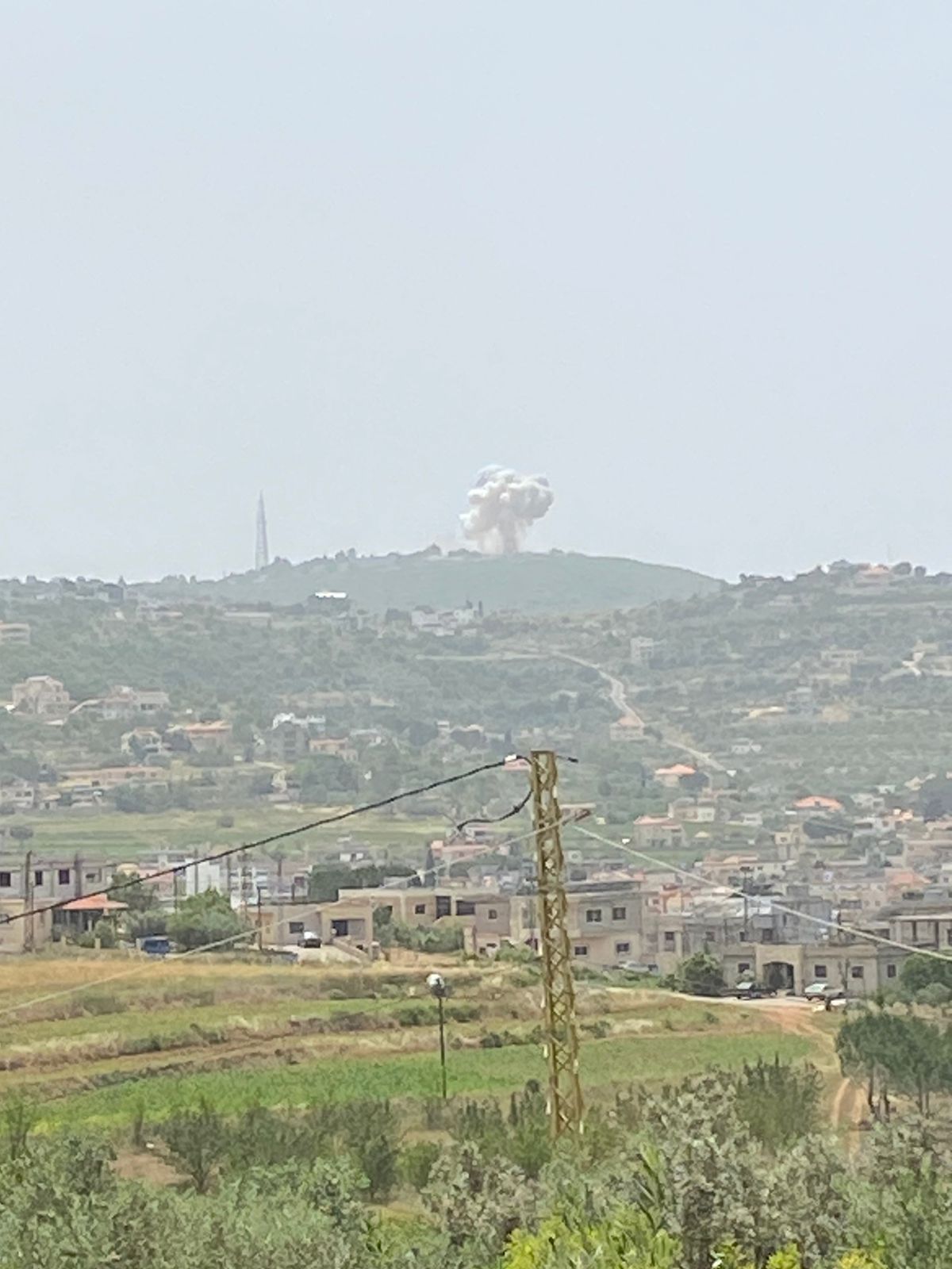 استهداف ثكنتي برانيت و راميم بصاروخ بركان #لبنان 