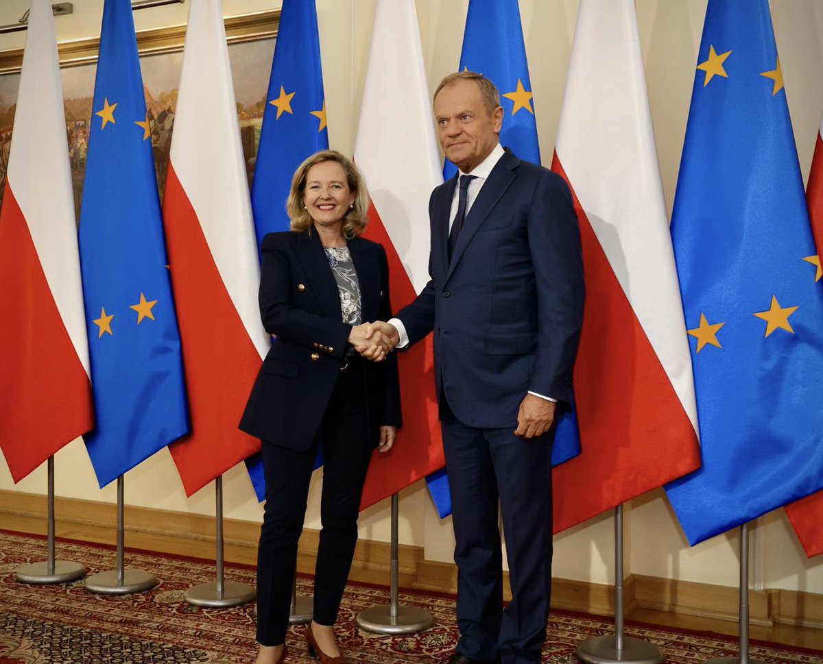 🇪🇺🇵🇱 Excellent meeting with Prime Minister @donaldtusk. Our priorities are fully aligned. #Poland is a great success story, a bright example of the benefits of EU membership. The @EIB Group has invested €100bn and will be a key partner for security, growth & social progress.