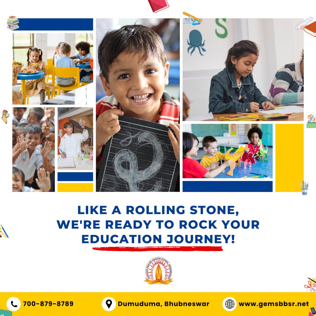 BhubaneswarGems's tweet image. 🌈🌈Like a rolling stone,we're ready to rock your education journey🌈🌈
.
.
.
.
#schoollife 
#study 
#studypost 
#school 
#studyfacts 
#student 
#studentlife 
#bestschool 
#bhubneshwar 
#oddisa
