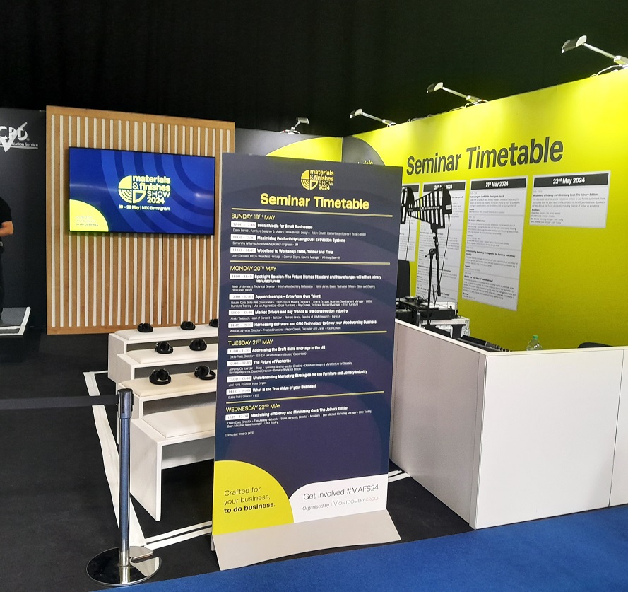 A sunny Sunday visit yesterday to the Materials and Finishing show <a href="/MAF_Show/">Materials & Finishes Show</a> in Birmingham <a href="/thenec/">The NEC</a>. Interesting and making new contacts promoting <a href="/RFIDdirect/">RFID Track & Trace</a>'s #product #traceability in the #timberindustry.
#timbermanufacturing #ukmanufacturing #RFID #AIDC
#assetid #KPIs #ERP