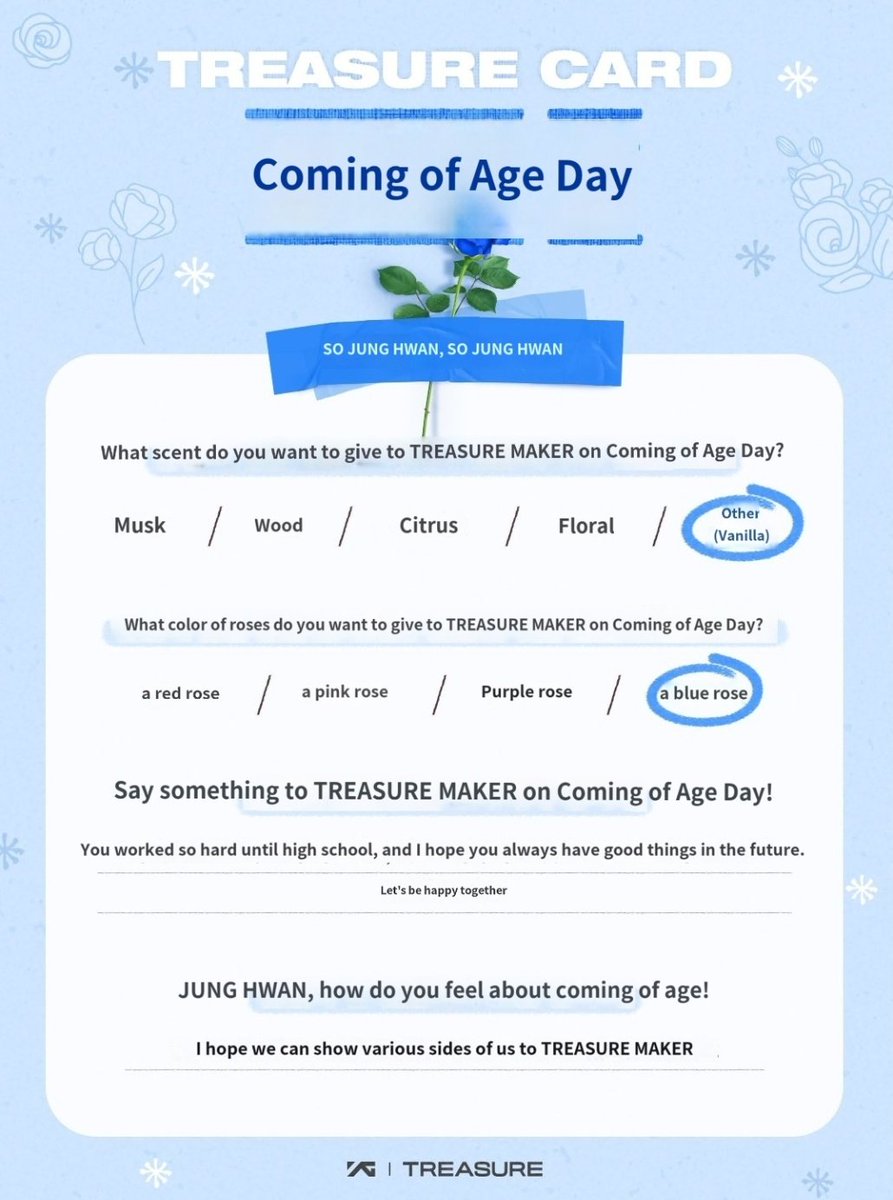 So Junghwan's card - coming of age day
#SOJUNGHWAN #소정환 #ソ・ジョンファン