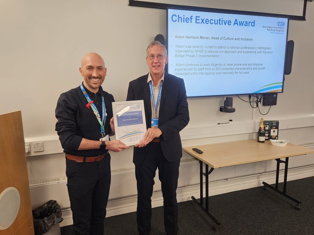 Happy International HR Day - acknowledging Adam Harrison-Moran with CEO Award. @C_Roberts23 @mcguirk_s @ClareBa48530465 @adshmoran @amajoejess @Jo_Drewett @sandra_mccann @PrincessJenster @RPatelWHH @PRFitzsimmons @lucycgardner @KateHnry @Ceardley33 @HPMA_National @HPMANorthWest