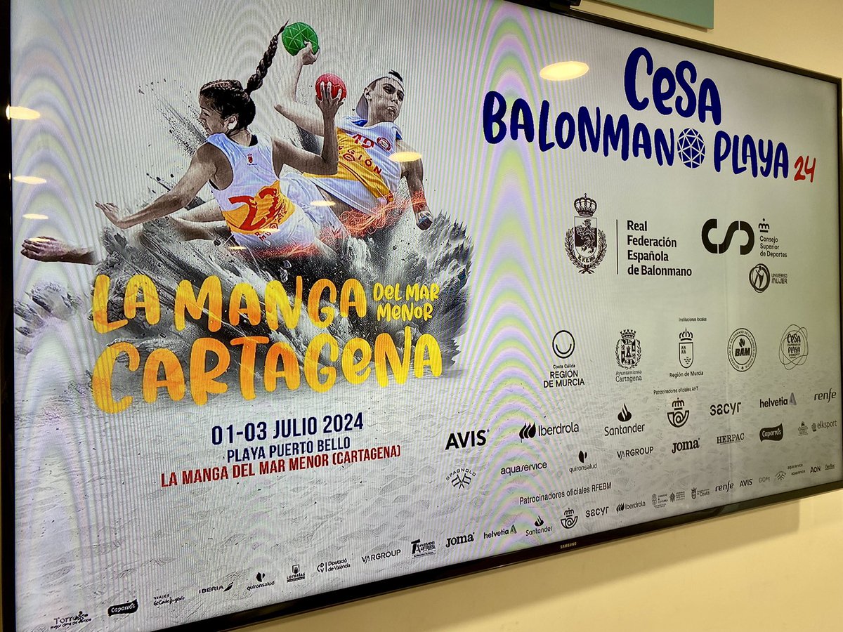 🏆 ¡Arranca el sorteo del #CESABMPlaya2024! 📅 1-3 julio 📍 La Manga del Mar Menor (Cartagena) 📺 youtube.com/watch?v=2LxD8E… #Balonmano