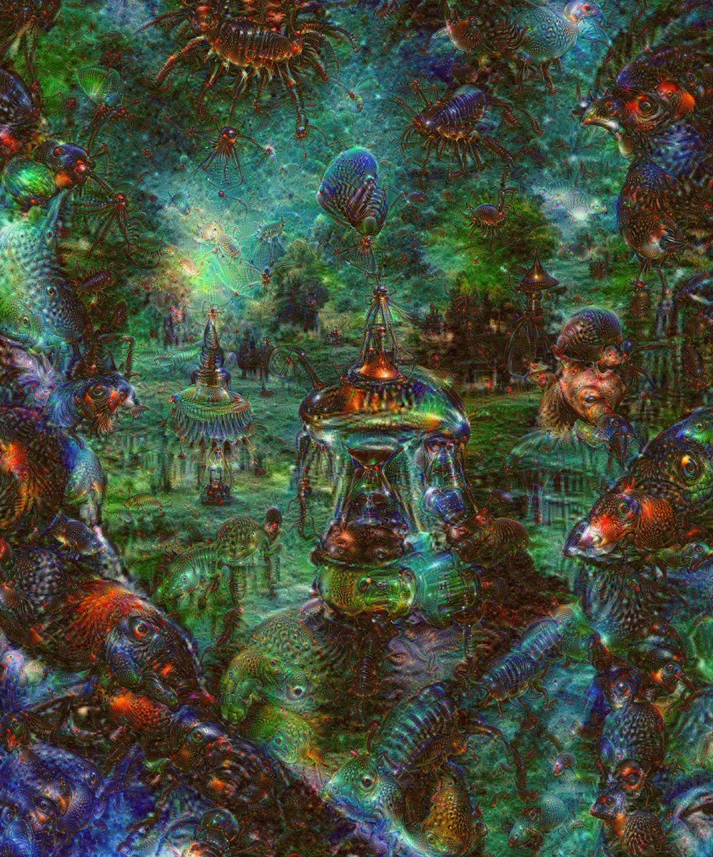 The Portal by @mtyka 

Today we highlight one of our latest commissions—this iterative DeepDream piece by Mike Tyka.

A 🧵...
