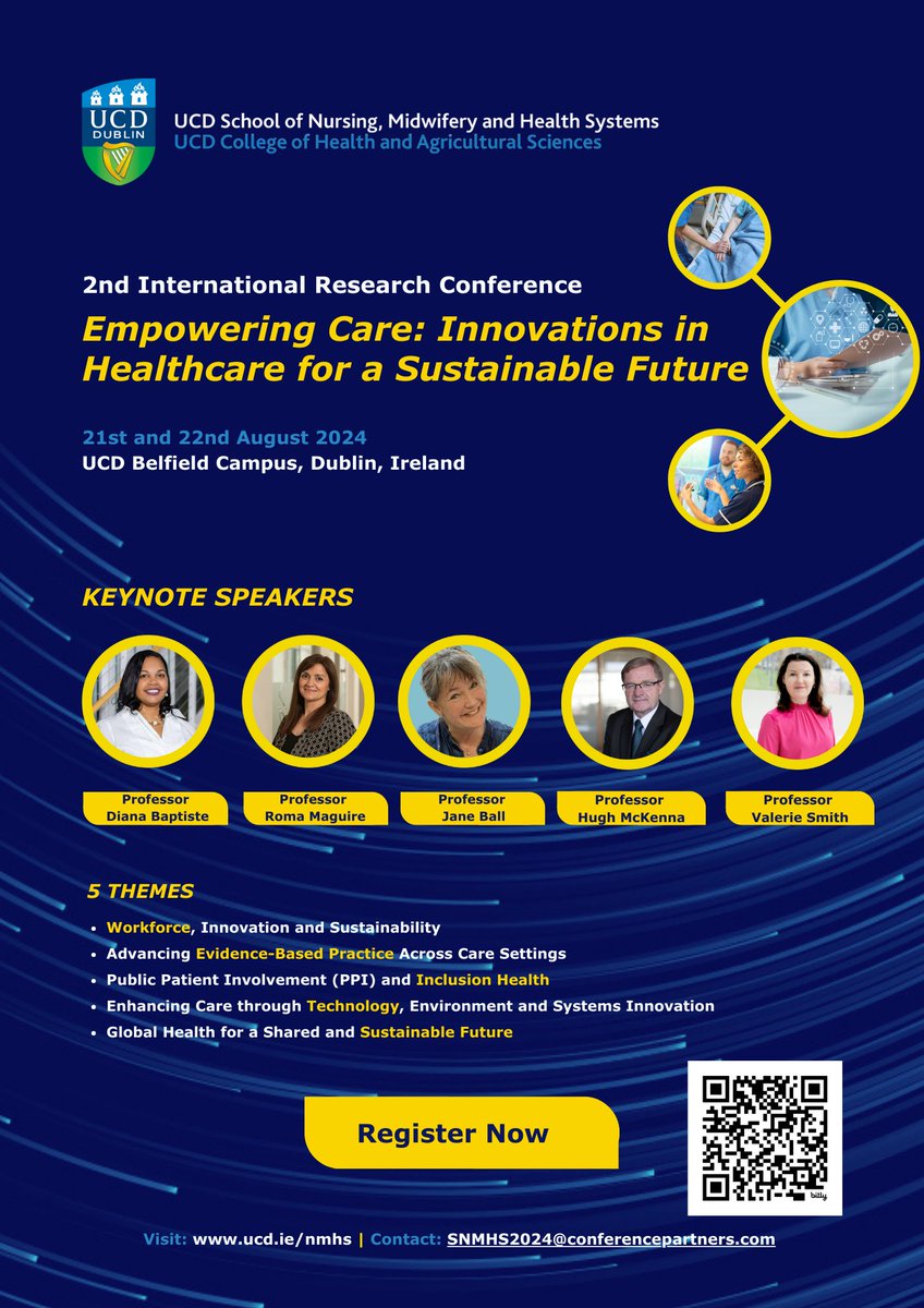 ❗️Registration Open❗️Early Bird Tickets are now available. Join us this summer in UCD Belfield for our 2nd International Research Conference on 22nd and 23rd Aug 2024 🔵 5 Keynotes 🟢 Reduced Accommodation 🟡 3 Pre-conference Workshops Register today bit.ly/4asxhex