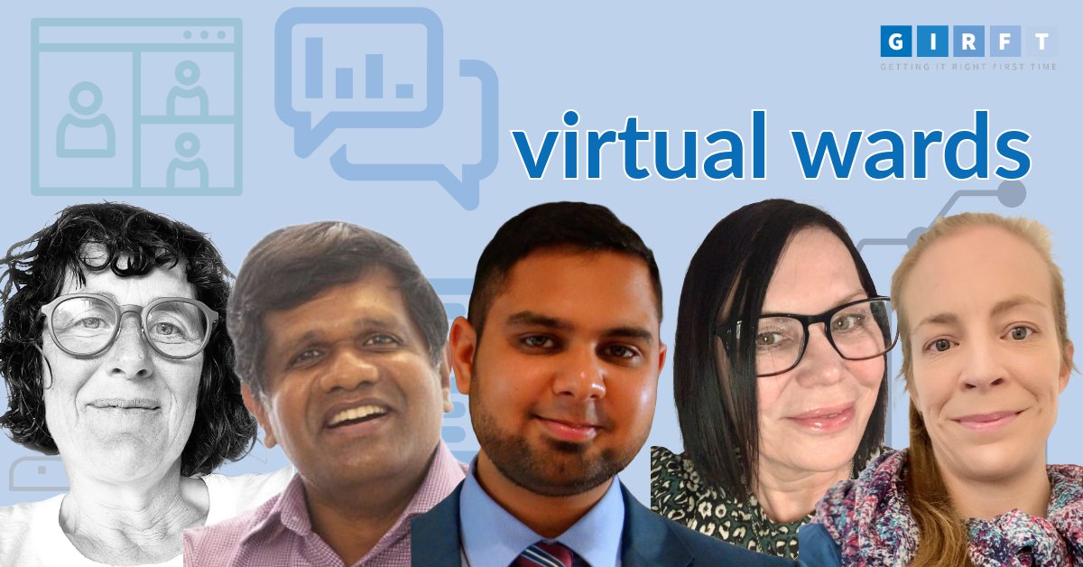 Our GIRFT deep dives looking at the use of virtual wards (aka Hospital at Home) are ongoing... today we're meeting the team @SWBHnhs See your guidance ➡️ bit.ly/474NaH1 @jupiterhouse1 @DrRajivsankar @pd2ot @ParsonageMaria @TowhidImam