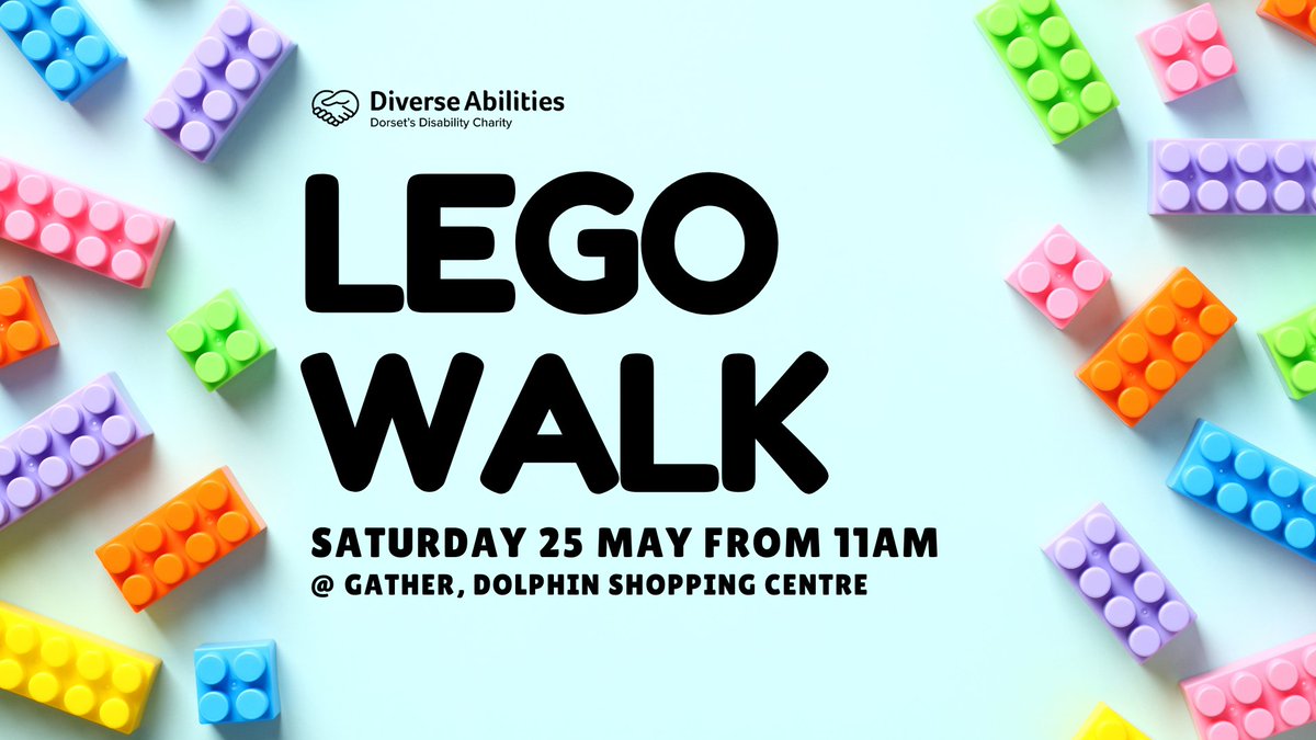 Raring2goBournemouth (@r2gobournemouth) on Twitter photo Only a couple of days left to pre-book <a href="/diverseability/">Diverse Abilities</a> Lego Walk at <a href="/DolphinCentre/">Dolphin Centre</a>. You can pay on the day (Saturday) if you prefer, but it will be a couple of £s more. diverseabilities.org.uk/events2024/leg… Only a couple of days left to pre-book <a href="/diverseability/">Diverse Abilities</a> Lego Walk at <a href="/DolphinCentre/">Dolphin Centre</a>. You can pay on the day (Saturday) if you prefer, but it will be a couple of £s more. diverseabilities.org.uk/events2024/leg…