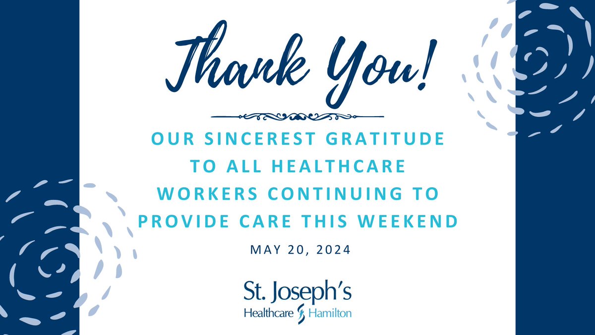 Wishing everyone a happy and healthy long weekend! Our sincerest gratitude and appreciation to all of our teams spending this weekend providing care for our communities – Thank you!