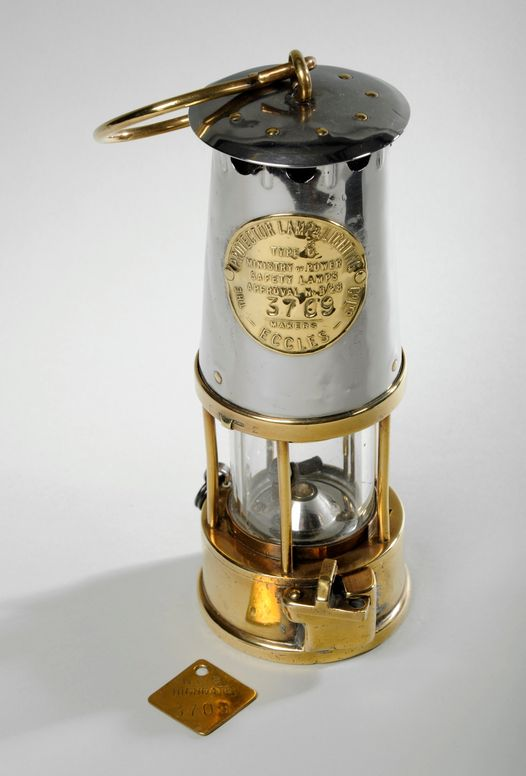 #MiningMonday This miners lamp belonged to Harold Wilcock who worked at Highgate Colliery from the age of 14 he was described as 'knowing every creak and groan of the underground workings and despite his traditional approach remained a respected and well liked employee'