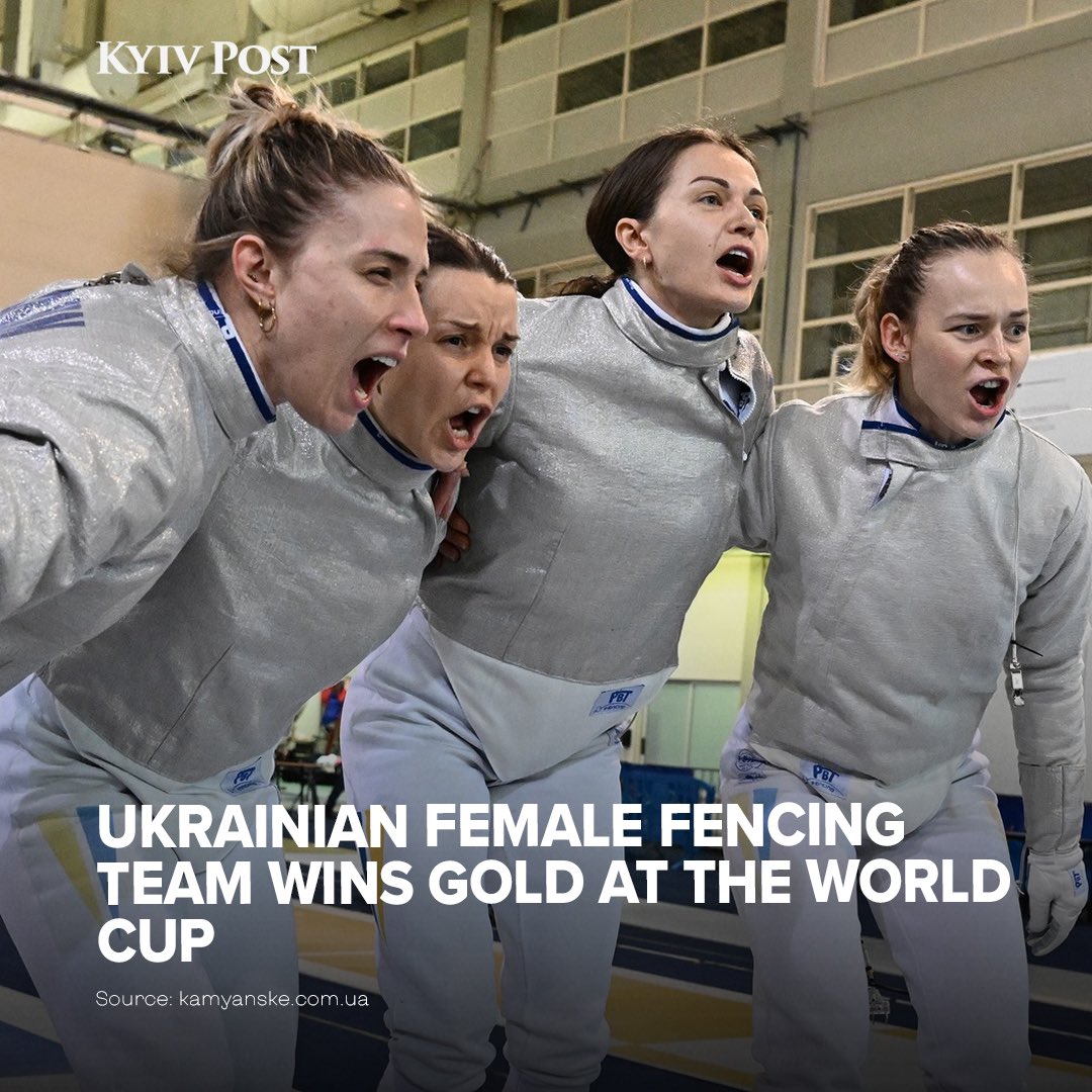 The women’s fencing team of Ukraine emerged victorious at the stage of the World Cup in Plovdiv, Bulgaria🤺 In the decisive match for the top honors, our athletes defeated representatives from Spain. The score of the match was 45-43 in favor of the Ukrainian team. The team