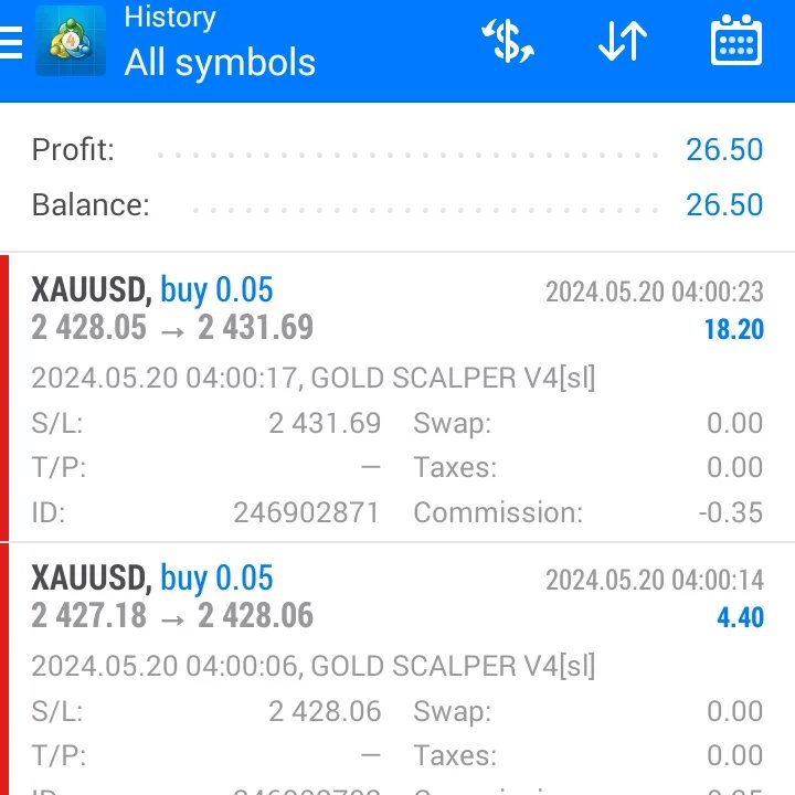 Today's Results Gold Auto Trading Robot
20-05-2024
 *Contact us* 👇🏼
Whatsapp: +44 7511 176991
smartfxtool.com

#goldtrading #GoldRobot #GoldAutoTrading  #dollartrading #Auto_Trading_Robot #gold #GoldSignals #tradingsignals #forexsignals #goldtrader #ForexTrader #forex