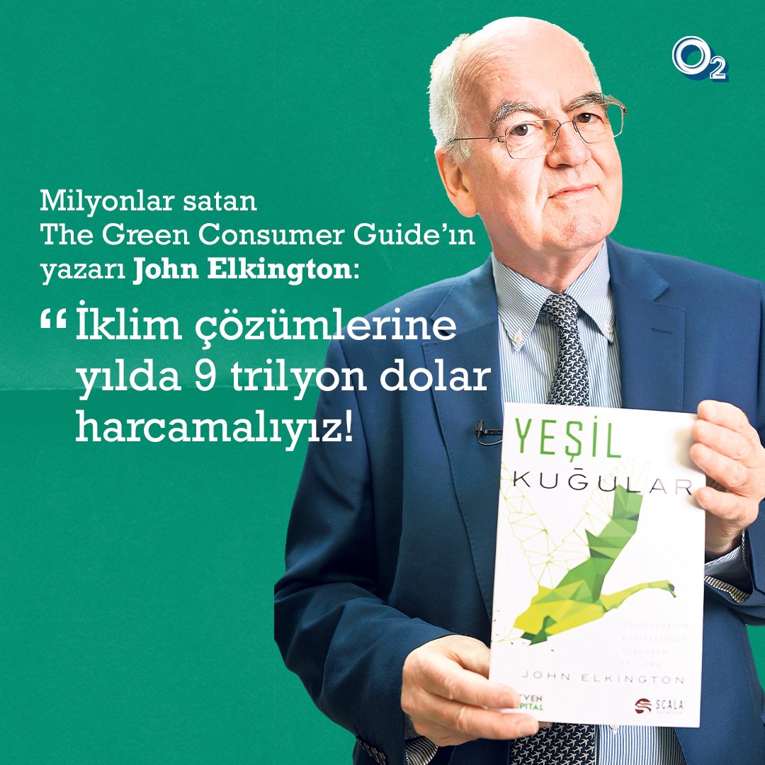 🔒John Elkington'ın çok satan iş kitabım Yeşil Kuğular-Yenilenebilir Kapitalizmde Yaklaşan Patlama Türkçe olarak yayımlandı. Biz de yazarın İstanbul’a gelişini fırsat bildik ve Yeşil Kuğular hakkında Elkington’la konuştuk. Kahraman Çayırlı’nın röportajı gazeteoksijen.com/yazarlar/kahra…