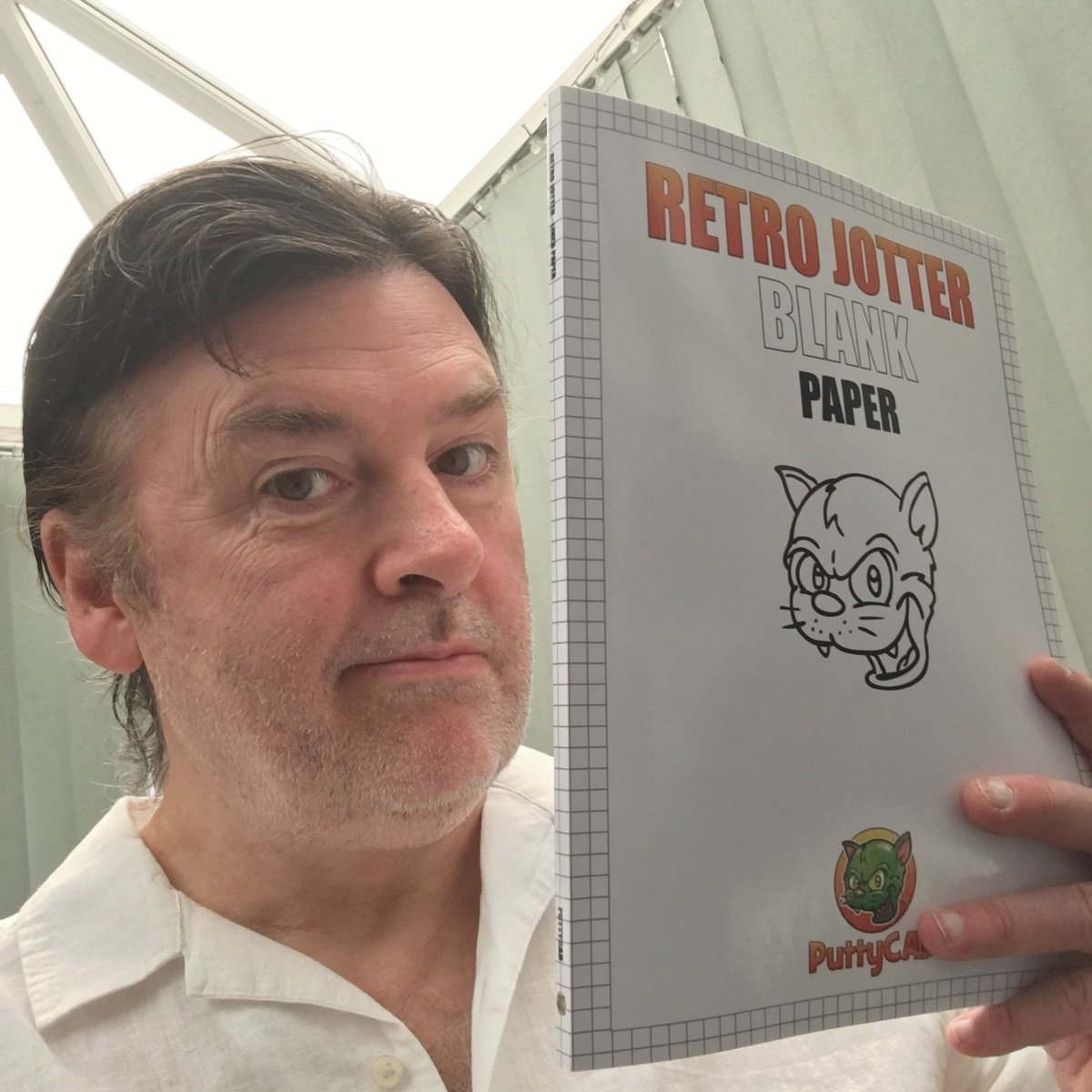 New drawing book! #retrojotter fun blank paper with a border. Ready for doodles and shizzle! #gamedev #indiedev #cartooning #illustration #drawing #art #illustrator #design #notepad #drawingpad available on all good Amazon stores worldwide. #shamelessplug #puttycad #ad
