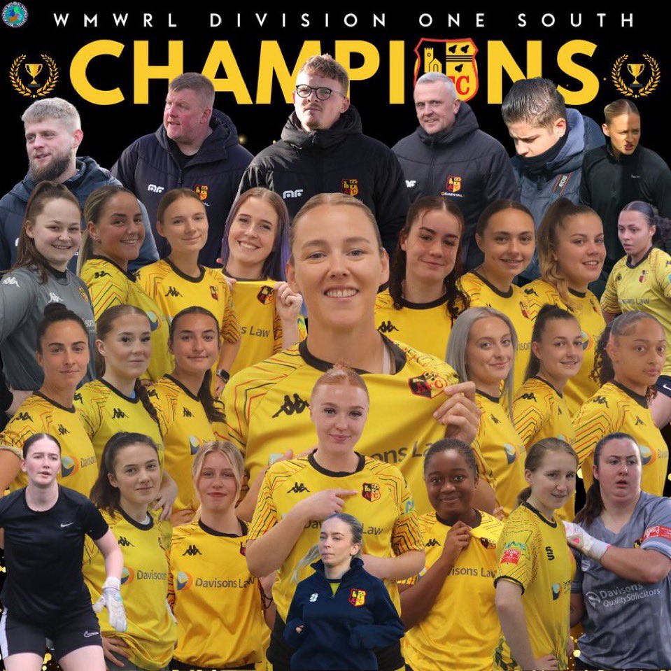 Huge congratulations to <a href="/AlvechurchWomen/">Alvechurch Women FC</a> on being crowned Champions of WMRWL Div 1 South at the weekend. An incredible achievement that promotes them for a third successive season. 👏⚽️🏆