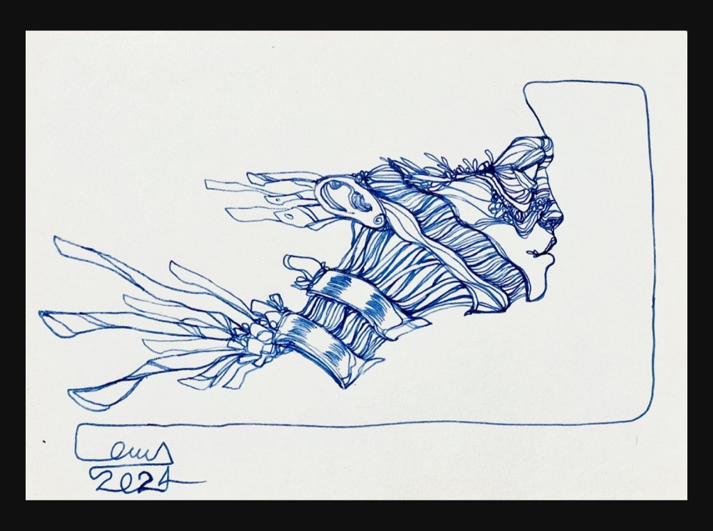 OmidHassanii's tweet photo. 🌞Gm🌞 & 🔥Sold🔥5 edition🔥
thank you so much my dear friend @Demiurge_82 🎀🩷 for collecting 💙
#tezoslines #objktcom #inkdrawing https://t.co/MxLgFAcSH9