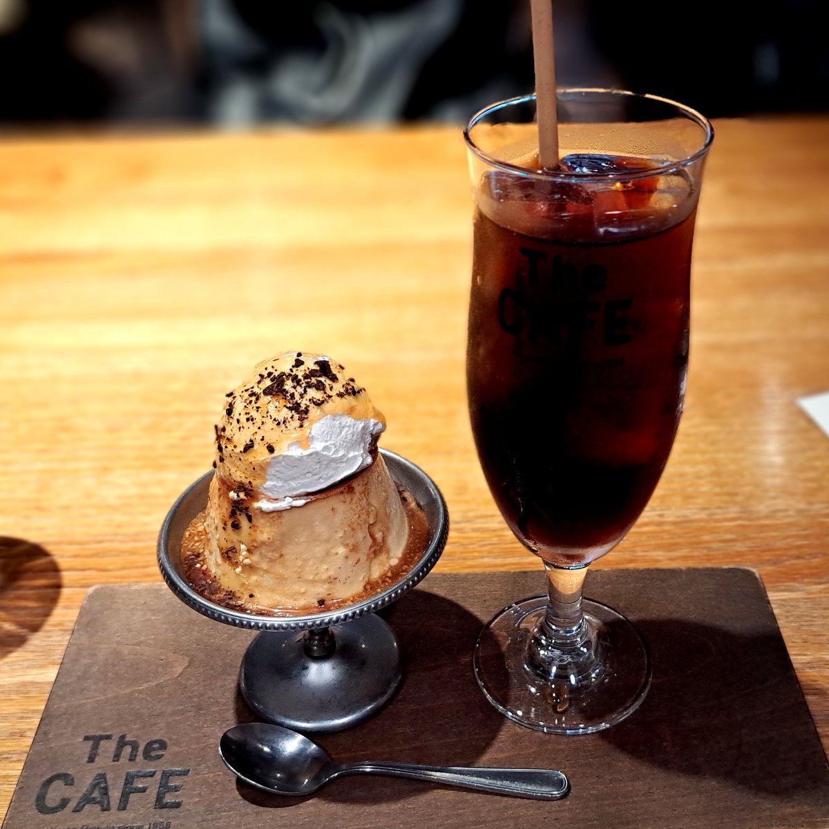baioretchi's tweet image. 町田のカフェで一休み。
こちらも老舗のお店らしいです！
プリン🍮美味し😋
#TheCAFE 
#クラシック喫茶プリン
