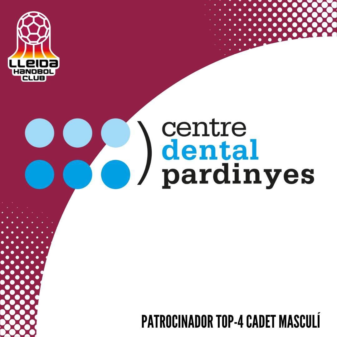 LleidaHC's tweet image. ✅ El Centre Dental Pardinyes serà el patrocinador del 🤾‍♂️TOP4 de Primera Catalana que es jugarà a Lleida el proper cap de setana 25-26 de maig.
MOLTES GRÀCIES pel vostre recolzament!!!
#LleidaHC #Top4cadetMasc #EquipsBase
