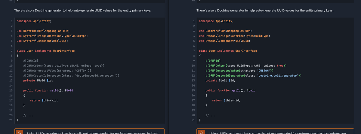 symfonydocs's tweet image. PHP attributes are now highlighted in Symfony Docs. We had to tweak our code highlighter a bit to support this feature.