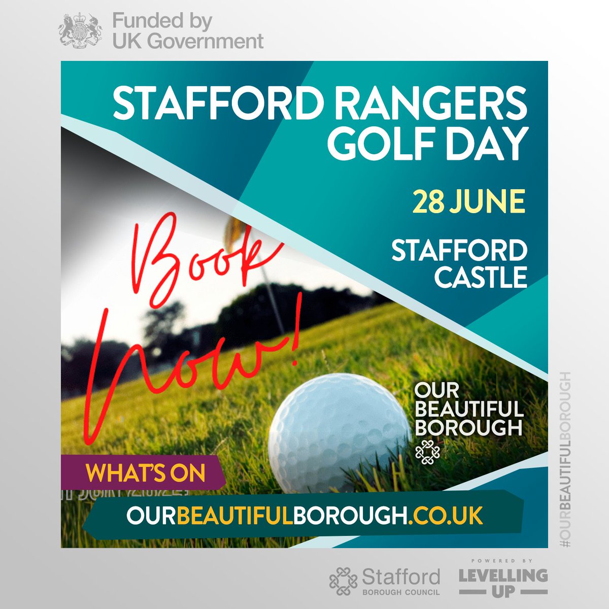 Stafford Rangers Football Club @SRFCofficial are delighted to offer the opportunity to book your #FourBall for their annual #GolfDay to be held at #Stafford #Castle #GolfClub on Friday 28th June. Full details here: tinyurl.com/3tpkj399 #DaysOut #OurBeautifulBorough