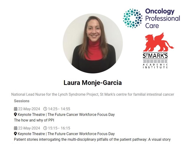 Excited to announce I'll be presenting at the Oncology Professional Care conference @oncology_care with Sam @writersamr:
📌 ExCeL: This Wednesday, 22nd May

Join us for our two sessions: 
1️⃣ 'Why and How of PPI' 
2️⃣ 'Patient Stories' – With visual minutes! 
#PPI #CancerAwareness