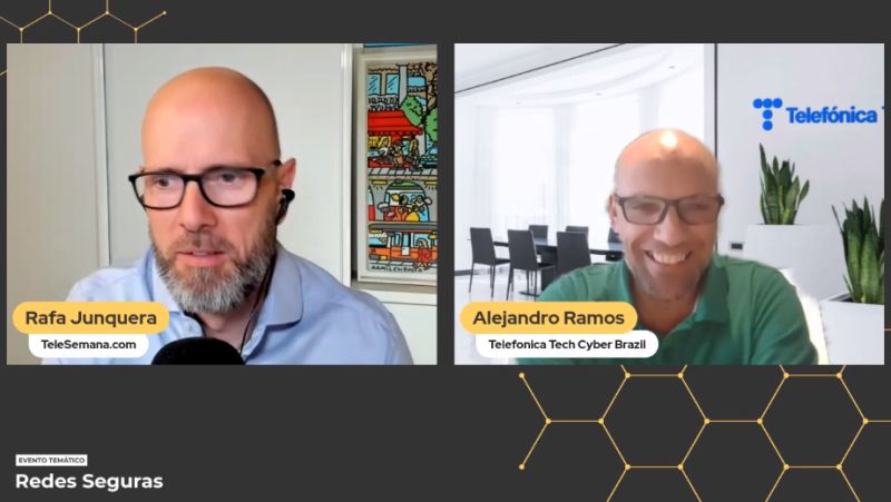 TelefonicaTech's tweet photo. La semana pasada, nuestro Country Manager en Brasil participó en el webinar de #RedesSegurasLATAM organizado por @TeleSemana. 🌐
En él, Alejandro compartió la experiencia de Telefónica Tech en #ciberseguridad, así como nuestros servicios de #NextDefense. 🛡 https://t.co/1SbbgXFRcR