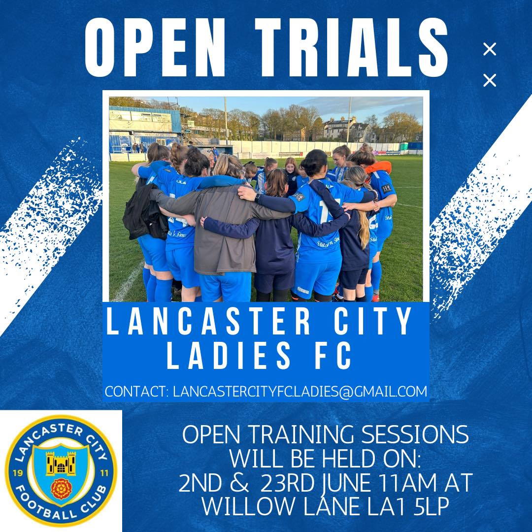 Our very own @DollyLadies22 are recruiting new players for the 2024/25 Lancashire Women’s County League Championship season. Contact them on social media or email lancastercityfcladies@gmail.com to register your interest ⚽️ #ADLAW • #DollyLadies • #WomensFootball