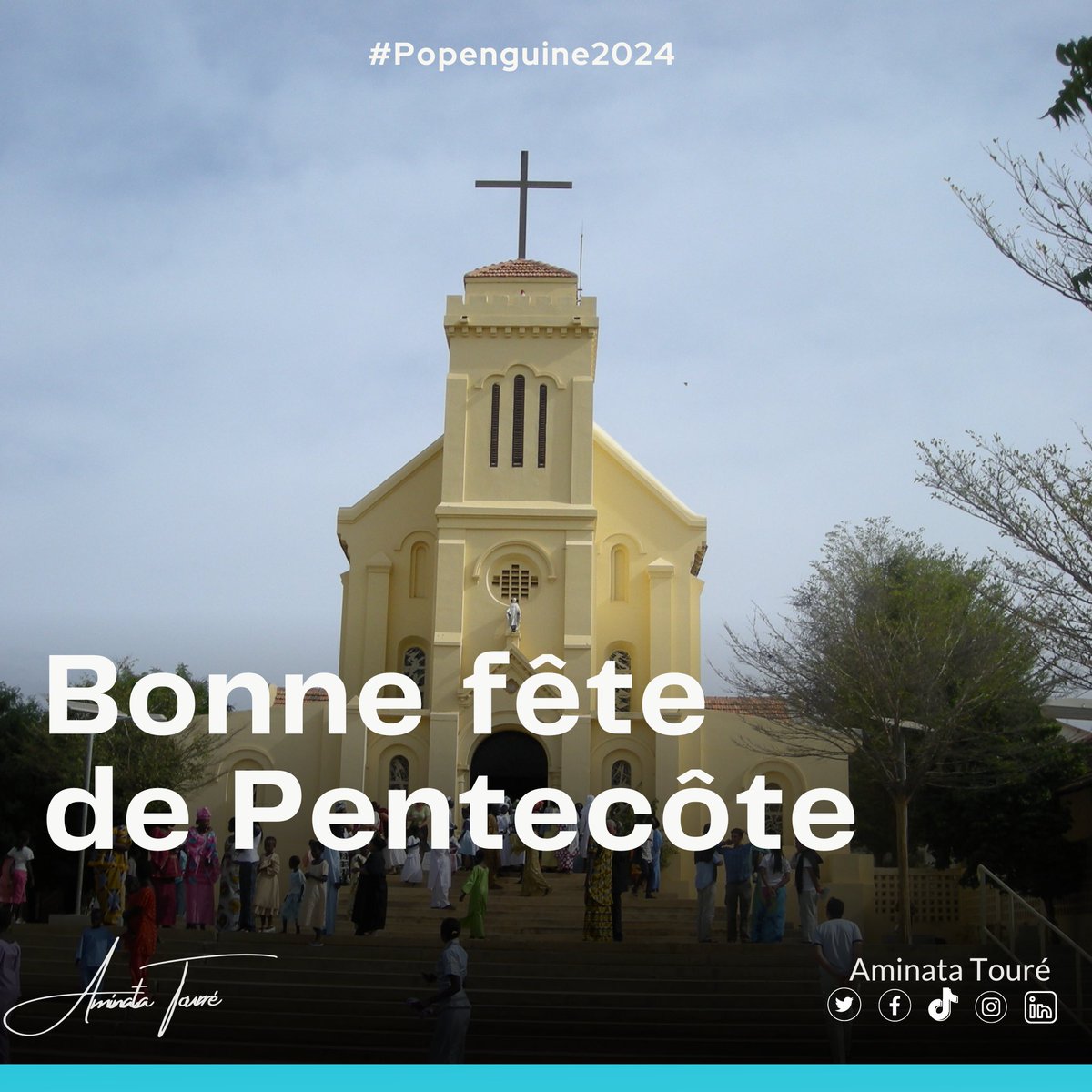 Bonne fête de #Pentecôte et bon pèlerinage Marial de Popenguine à toute la communauté chrétienne du #Sénégal. Que cette célébration soit emplie de foi, de partage, de paix et de joie pour chacun.
