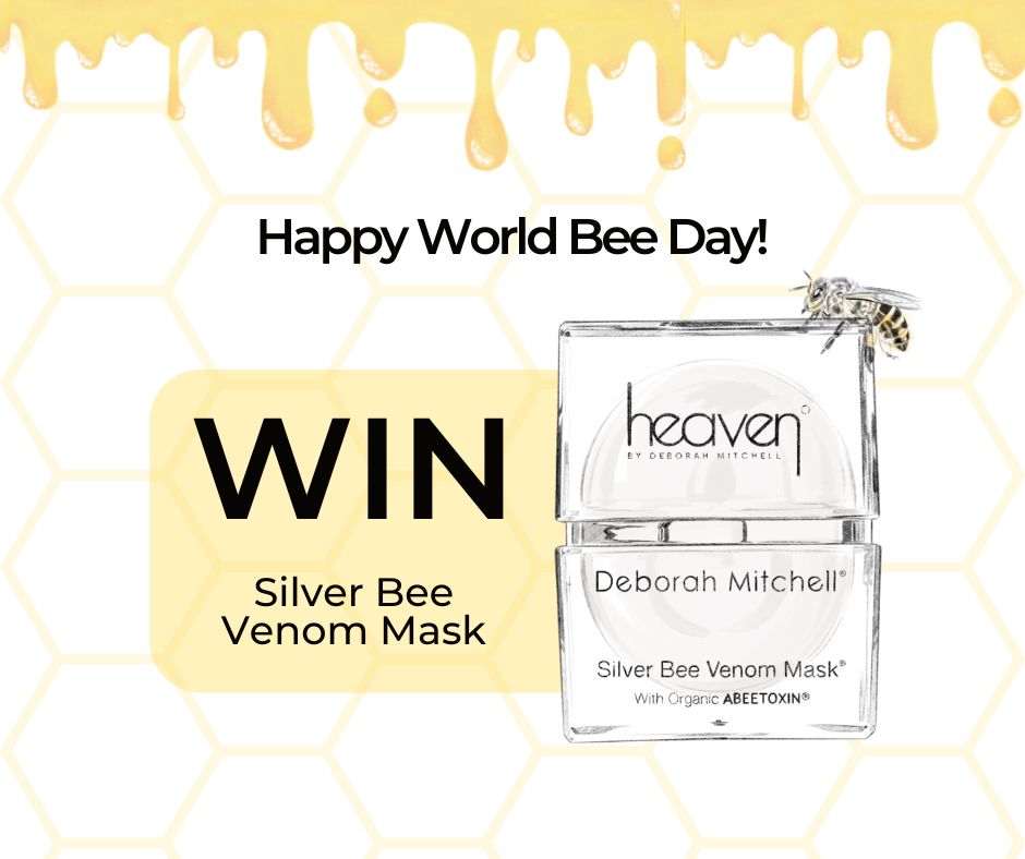 It's #WorldBeeDay! 🐝 Celebrate with our new weekly #GIVEAWAY.... #win our renowned Silver Bee Venom Mask! A powerful anti-ageing moisturiser. To enter: 🐝 Follow me 🐝 Like and retweet my tweets (more retweets = more entries) 🐝 Tag a friend who would love this cream! #comp