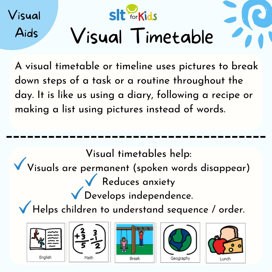 A Visual Timetable is a game-changer! 🌟 It's anxiety-reducing, independence-building, and great for sequencing skills. 🕒✨
.
.
.
.
#SLTforKids #AnxietyReduction #Independence #SequencingSkills