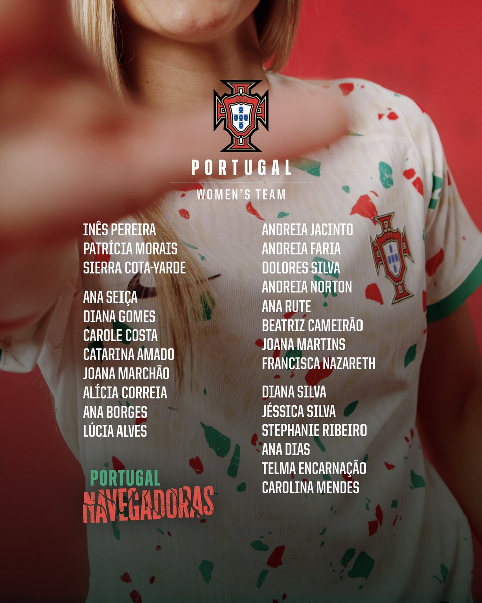 Dois jogos importantes a caminho e estas são as escolhidas! ⛵🇵🇹

🎟️ Vem apoiar as #Navegadoras a Leiria ➡️ bilheteira.fpf.pt