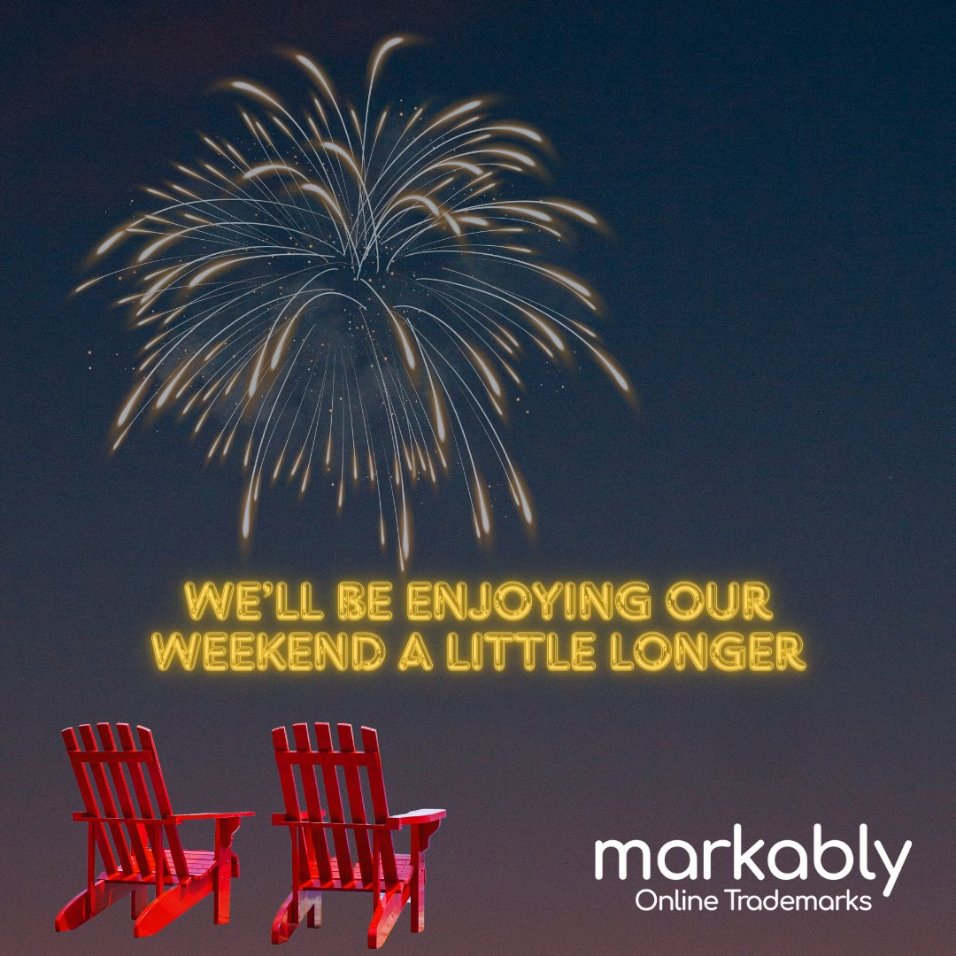 Happy Victoria Day!

The Markably team will be taking the day to spend with family. 
We'll be right back at it tomorrow!

 #holiday #brandprotection #trademarks #canadiansmallbusiness #longweekend