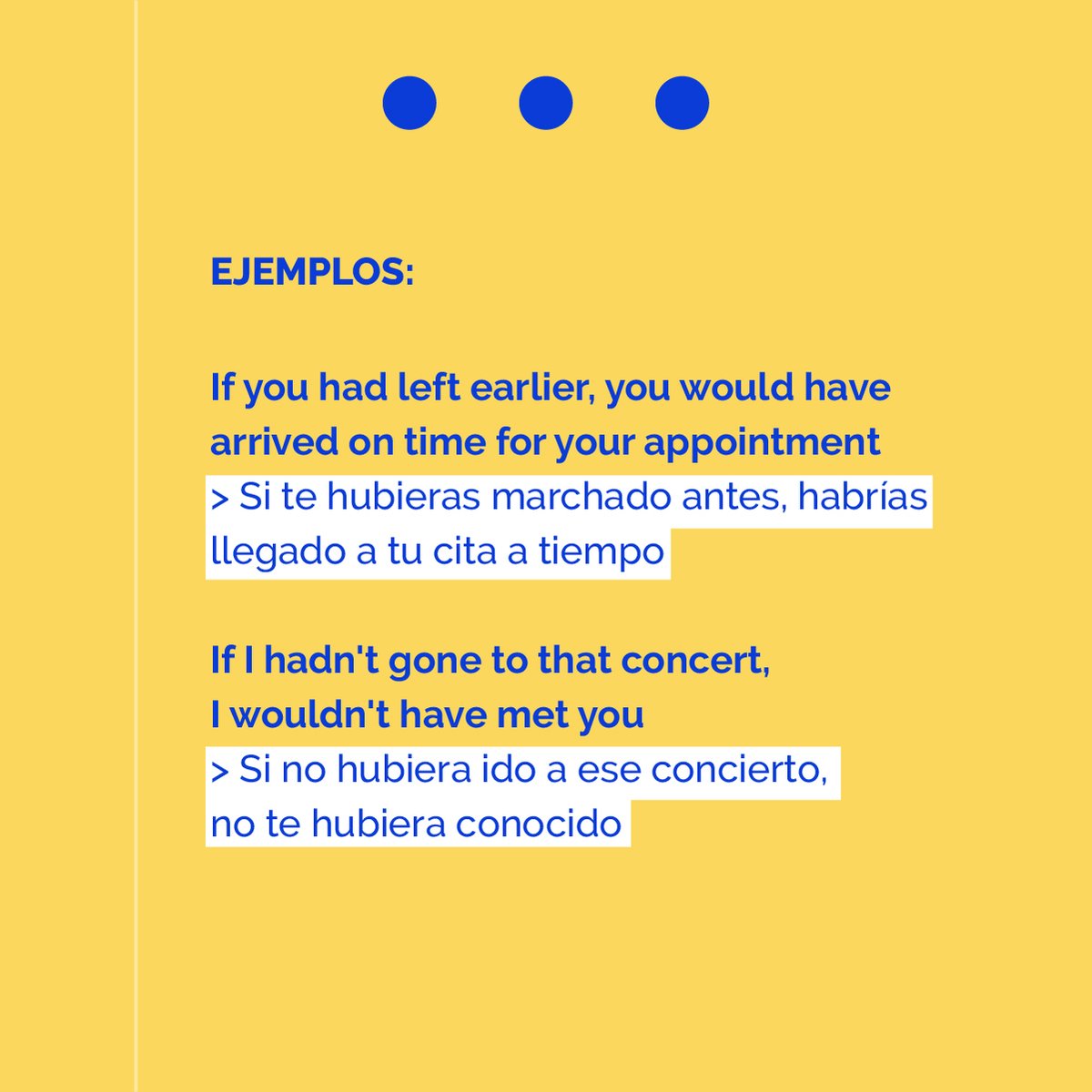 thatsenglish's tweet photo. Hoy te enseñamos a usar el third conditional en inglés👇
¡Guarda este post y ponte a practicar!
#ThatsEnglish #Grammar #Conditionals #ThirdConditional #AprendeInglés https://t.co/PDzUcN87lY