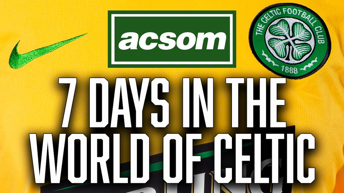 🍀 ACSOM is live at 12:30! 🗣️ A magnificent 7 days in the world of Celtic, now for the cup final. 📺 Get involved in the LIVE discussion here: m.youtube.com/watch?v=WX93wv…