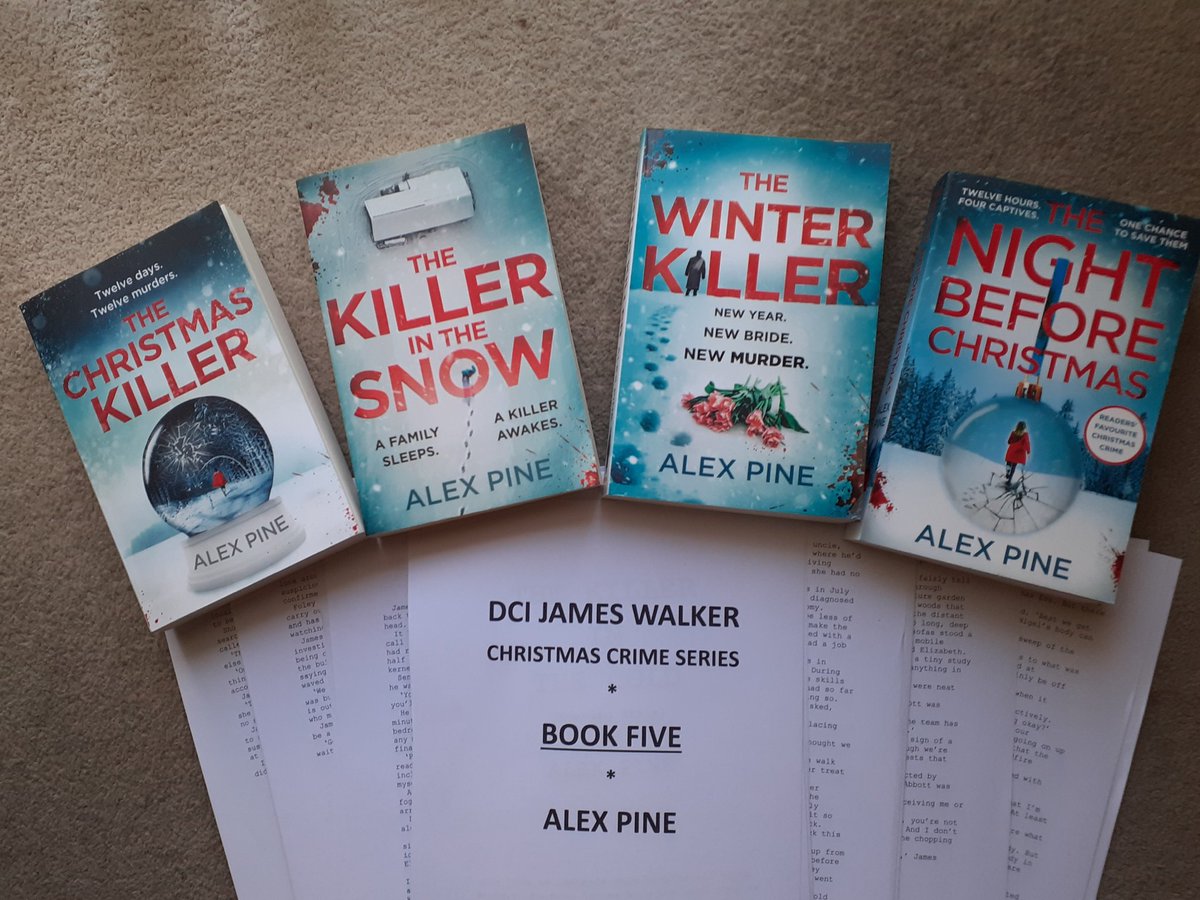 And that' a wrap. First draft of book 5 in my DCI James Walker Christmas crime series complete. Now onto the editing process ahead of publication in Oct. Title to be revealed soon. Can't wait 🎉🎉