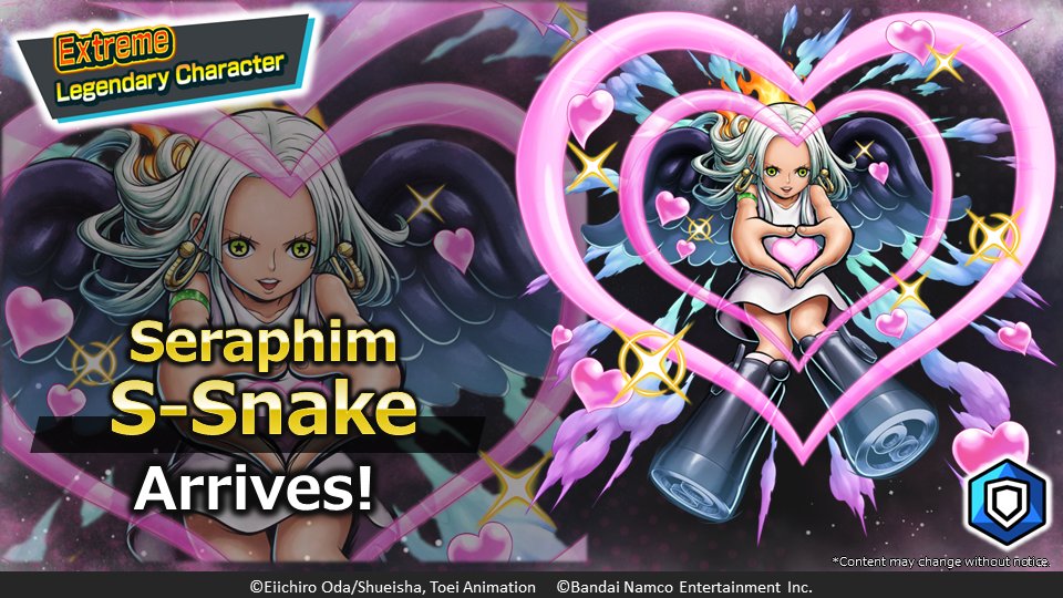 [Special Live Broadcast Celebrating #ONEPIECEDAY'24]
Extreme Legendary Character 'Seraphim S-Snake' arrives!

▼Watch Here
youtube.com/live/HuCijgDOw…

#OPBRlive
#BountyRush