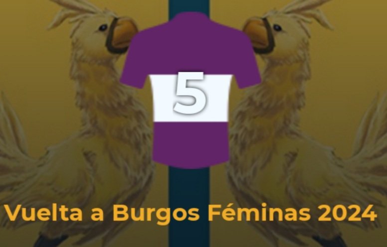 Vuelta a Burgos Féminas <a href="/AppCycling/">Cycling Fantasy App</a> 

Club: 5th

🥇 @MarkCollop (23rd) 
🥈 @Siebet3 (115th)
🥉 <a href="/RupertHoop/">Rupert Hoop</a> (177th)