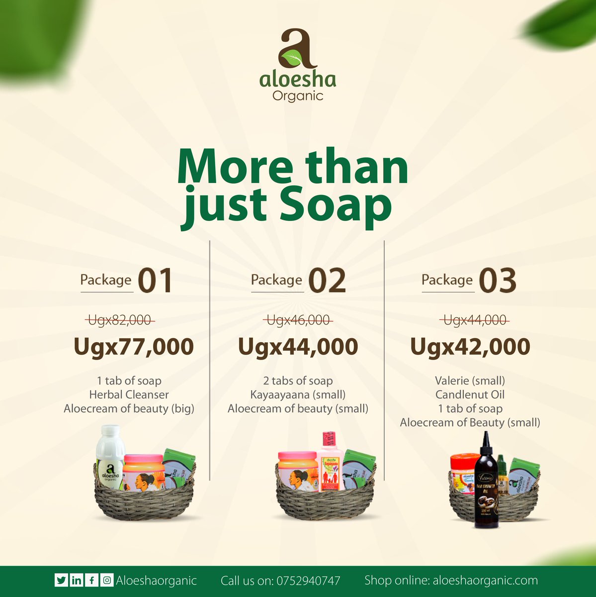 Attention: Take advantage of our special offer to purchase soap along with a moisturizer. The offer is valid for a limited time only at Sure House, Bombo Rd. For delivery, call or WhatsApp 0752940747. Happy New Week. 🤗 #herbalife