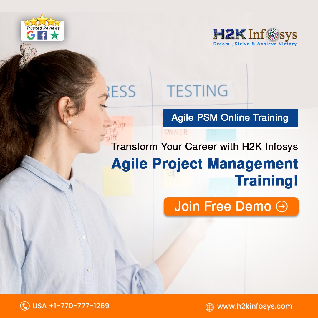 h2kinfosys's tweet image. Transform your career trajectory with H2K Infosys&apos; Agile Project Management Training! Master Agile methodologies, enhance your leadership skills and propel your career forward in the digital age.
Enroll : bit.ly/3lxpch1
 #agileandscrumcourse #agilescrumfoundationcourse