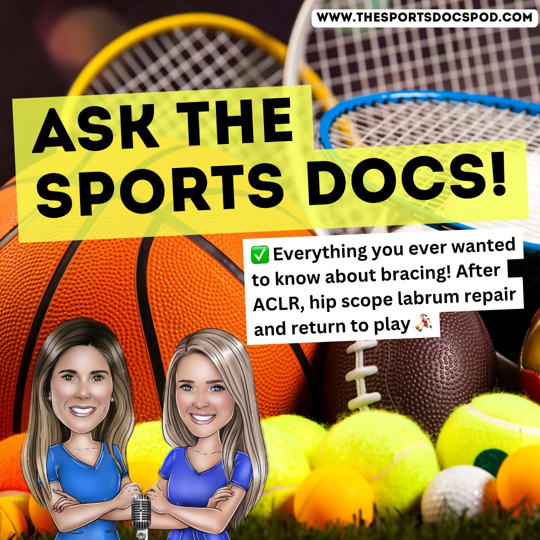 ✨NEW episode is LIVE✨ We’re back answering some of the most common questions we get from our listeners including everything you ever wanted to know about bracing! @AshleyBassettMD @cloganmd #orthotwitter #askthesportsdocs Listen 🎧: podcasts.apple.com/us/podcast/the…