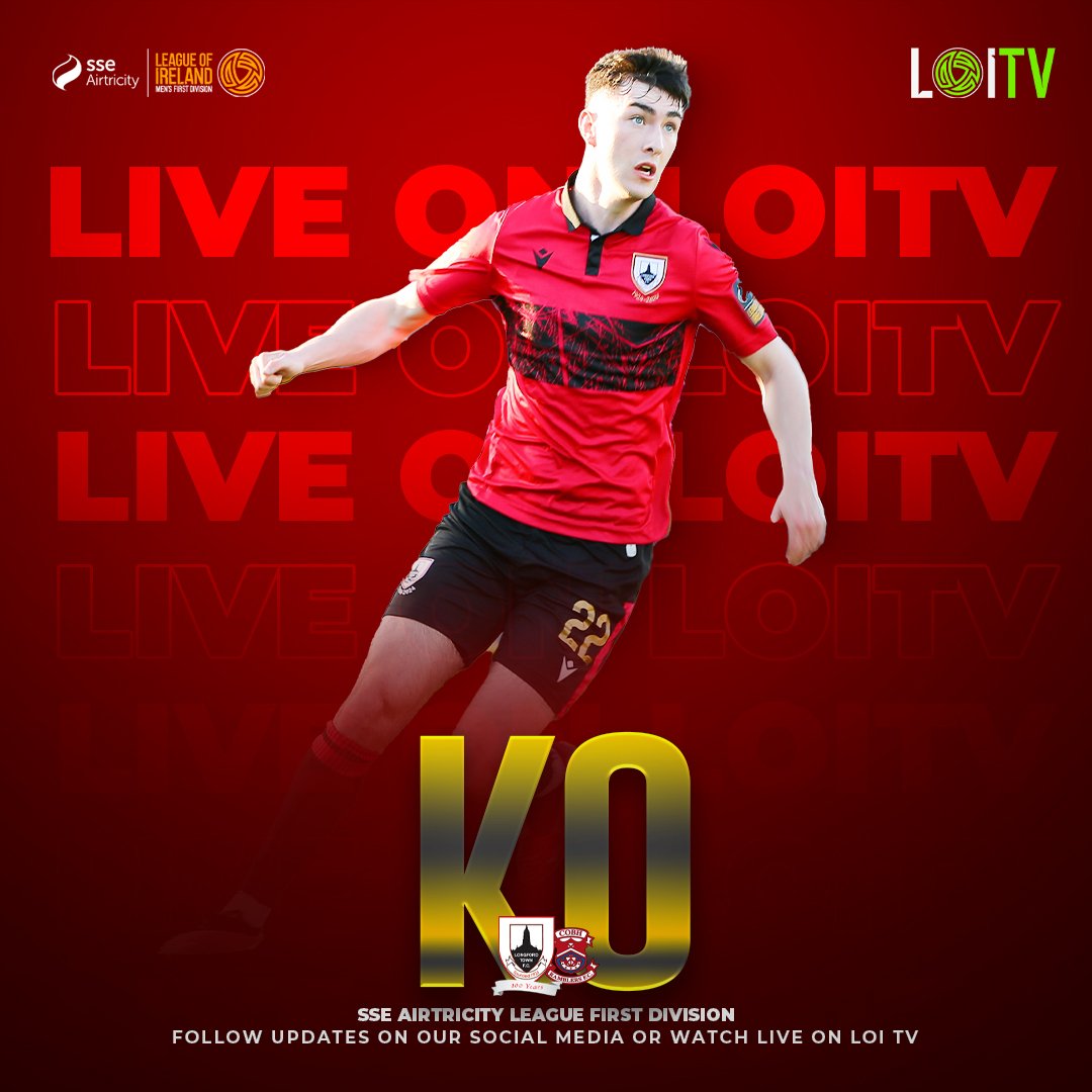 𝗞𝗜𝗖𝗞 𝗢𝗙𝗙! | 🔴⚫️ The game is underway at Bishopsgate. Follow the coverage below. 📺 LOITV.ie 📲 x.com/longfordtownfc #Town2024 | #LTFC | #CmonDeTown