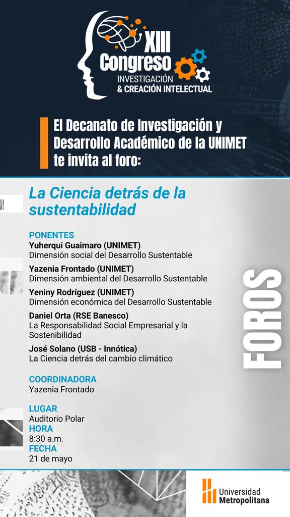 jasolanop's tweet photo. @innotica_net presente en este Congreso, mañana martes 21/05 en la mañana, en el Auditorio Polar de la @Unimet

Programa detallado: https://t.co/qlx5gHpfy9 https://t.co/oz77ZQl4Cl