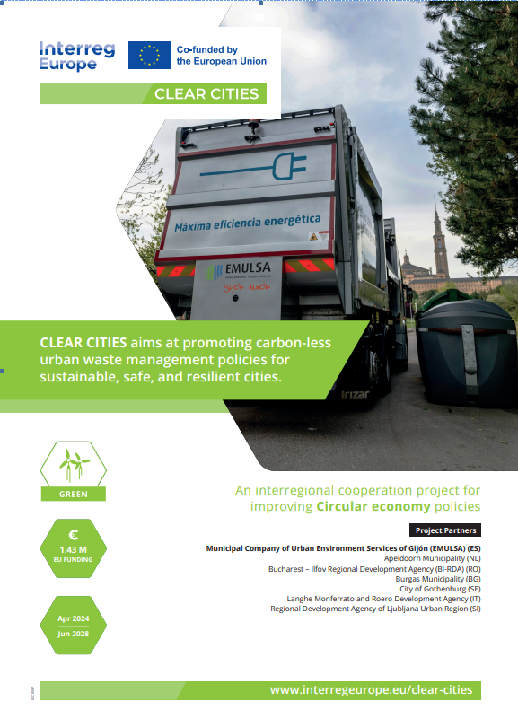 EMULSAGijon's tweet photo. Proyecto #ClearCities liderado por #EMULSA y cofinanciado por @interregeurope celebra reunión lanzamiento con participación de ayuntamientos Apeldorn (Neder), Gotemburgo (Sue), Burgas (Bulg.) y regiones de Langhe Monferrato Roero/Piamonte (Ita), Liubliana (Eslo), e Bucarest (Rum) https://t.co/zSLIsMISDl
