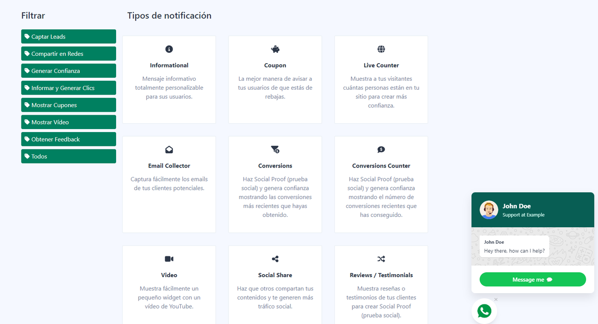 marioarmentaart's tweet image. Para celebrar que hemos llegado a los 10 MILLONES de popups mostrados en @GetConver hemos metido nuevas mejoras. 🥳

1. Más tipos de popups (Whatsapp Chat, nuevas barras informativas...)