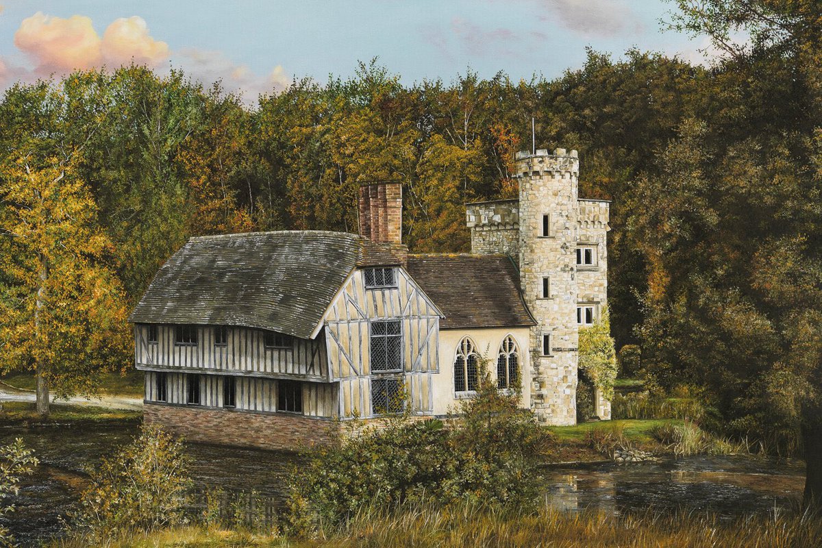 SOLD - ‘Braylsham Castle’ painting #fineart #painting #artist #castle #oilpaint #landscape
